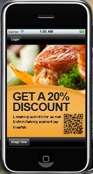Smartphone Mobile Promotions and QR Code Coupons